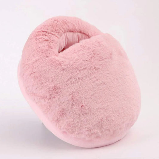 USB Warm Plush Slippers by IMIKEYA – Comfort Foot Warmer (Pink)