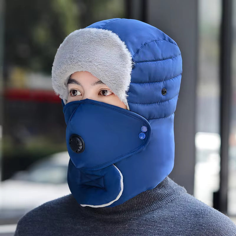 Winter Thermal Hood with Face Cover & Neck Warmer
